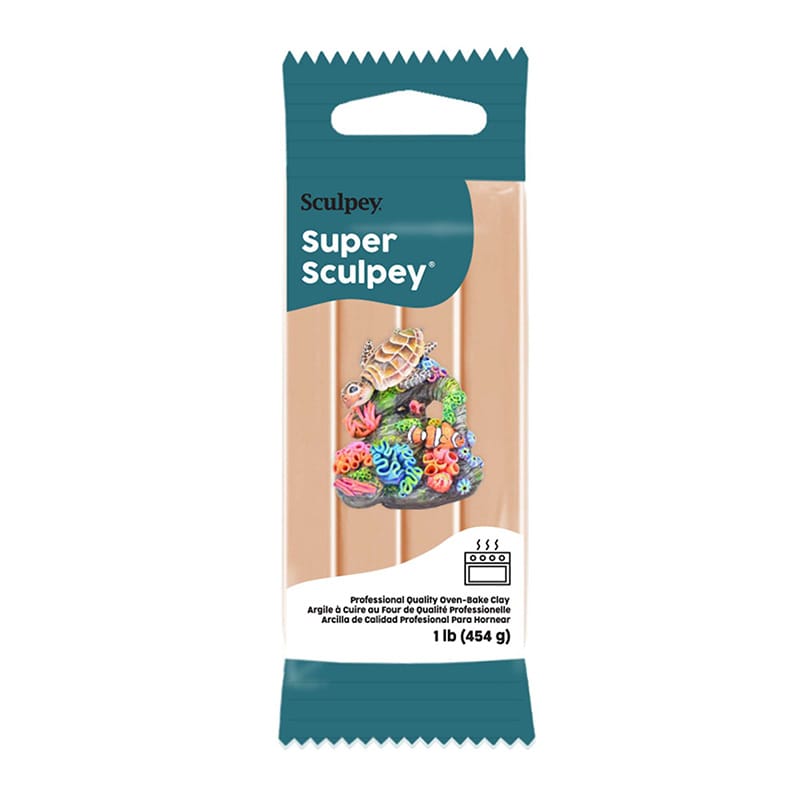 Super Sculpey beige - semi-transparent - 454 gr - Sculpey