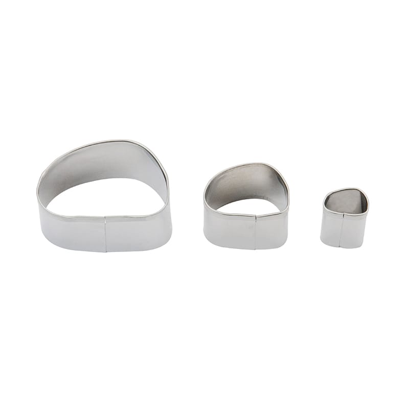 3 metalen snijders ovaal Premo - Sculpey