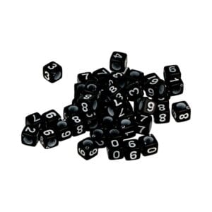 300 plastic kubusvormige alfabetparels 6 mm - Artemio
