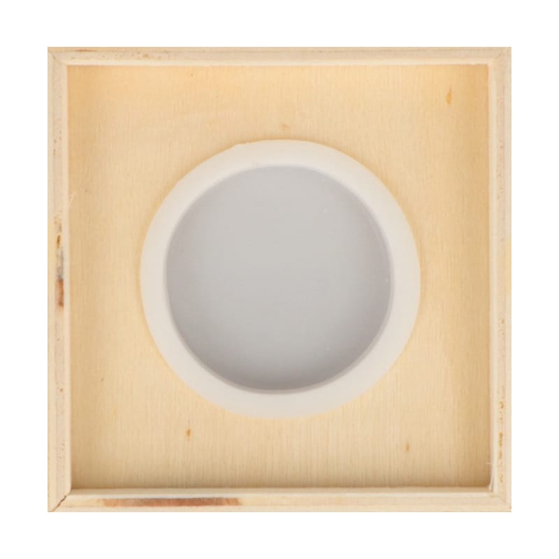 6 houten spaarpotten 6x6x6 cm - Artemio