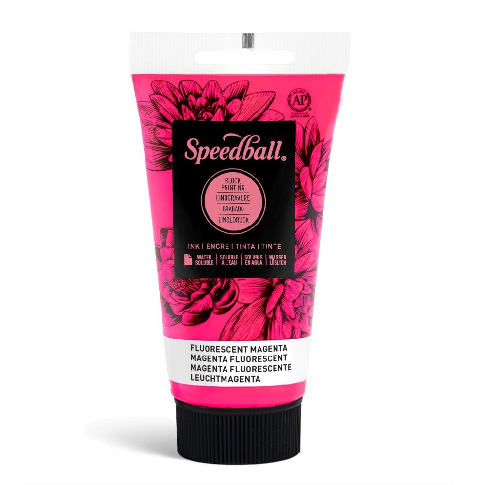 Water-soluble bloc printing ink fluo magenta- Speedball