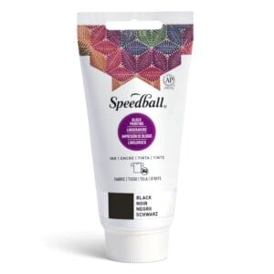 Fabric block printing ink black - Speedball