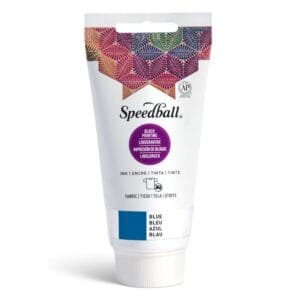 Fabric block printing ink blue - Speedball