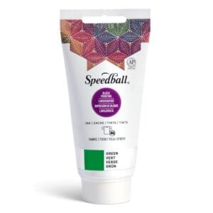 Fabric block printing ink green - Speedball