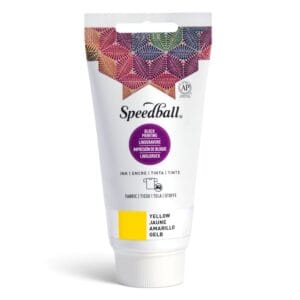 Fabric block printing ink yellow - Speedball