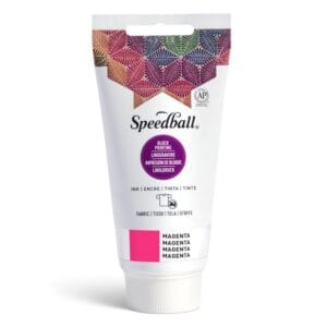 Fabric block printing ink magenta - Speedball