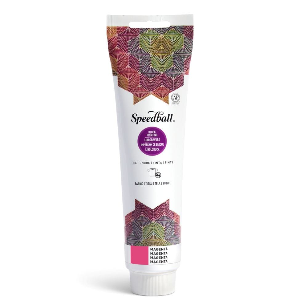 Fabric block printing ink magenta - Speedball