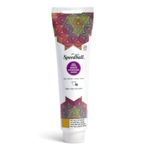 Fabric block printing ink metallic gold - Speedball
