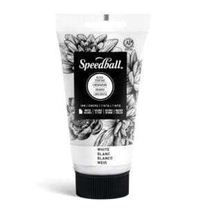 Water-soluble bloc printing ink white - Speedball