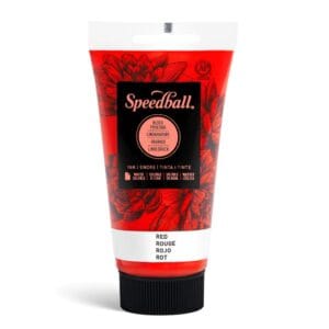 Water-soluble bloc printing ink red - Speedball