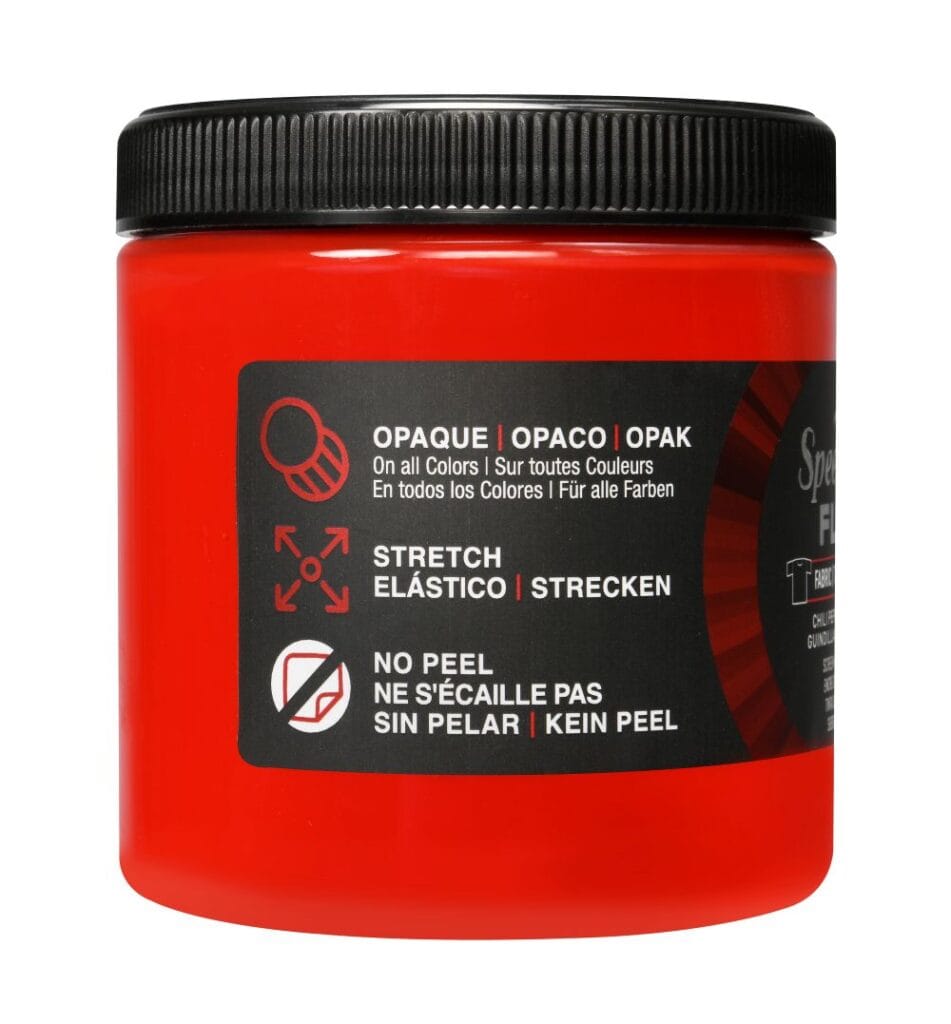 Flex fabric ink chili pepper screen printing - Speedball