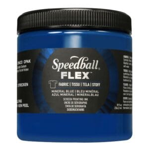 Flex fabric ink mineral blue screen printing - Speedball