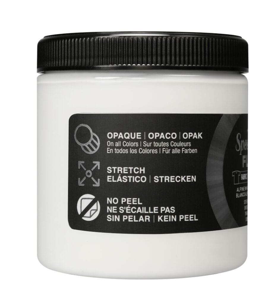 Flex fabric ink alpine white screen printing - Speedball