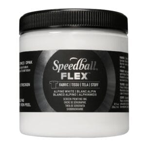 Flex fabric ink alpine white screen printing - Speedball