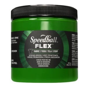 Flex fabric ink spring green screen printing - Speedball