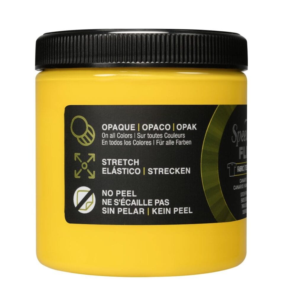 Flex fabric ink canary screen printing - Speedball