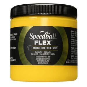 Flex fabric ink canary screen printing -Speedball