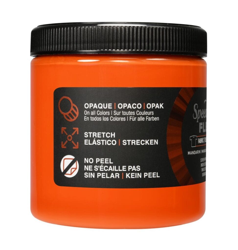 Flex fabric ink mandarin screen printing - Speedball