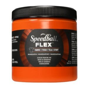 Flex fabric ink mandarin screen printing - Speedball