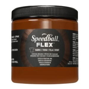 Flex fabric ink cocoa bean screen printing - Speedball