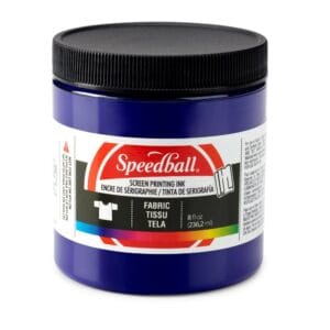 Fabric ink violet screen printing -Speedball