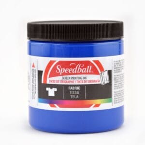 Fabric ink blue screen printing -Speedball