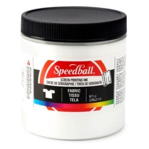 Fabric ink white screen printing - Speedball