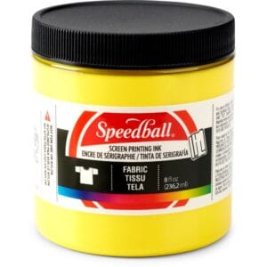 Fabric ink yellow screen printing - Speedball