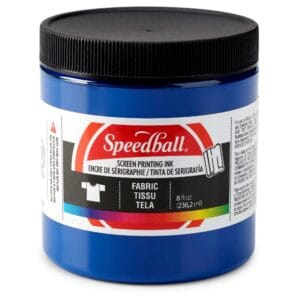 Fabric ink process cyan screen printing - Speedball