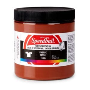 Fabric ink brown screen printing - Speedball