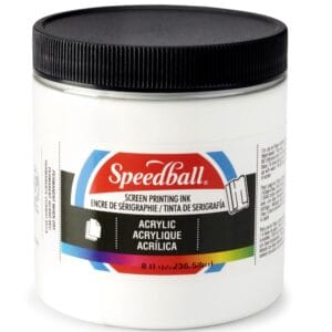 Acrylic ink white screen printing - Speedball