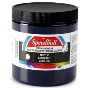 Acrylic ink dark blue screen printing - Speedball