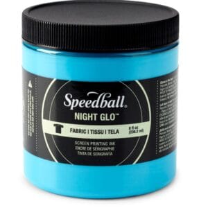 Fabric ink night glo blue screen printing - Speedball