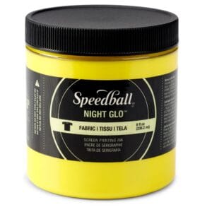 Fabric ink night glo yellow screen printing - Speedball