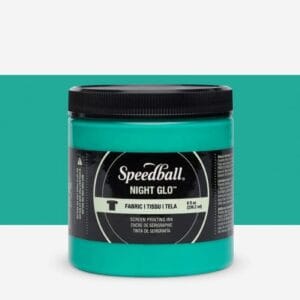 Fabric ink night glo green screen printing - Speedball