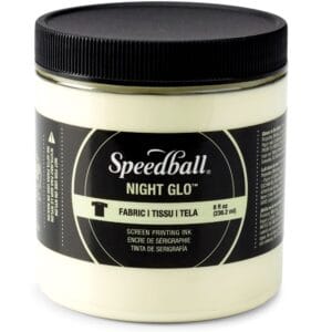 Fabric ink night glo white screen printing - Speedball
