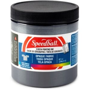 Shimmer fabric ink black pearl screen printing - Speedball