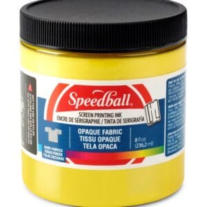 Shimmer fabric ink citrine screen printing - Speedball
