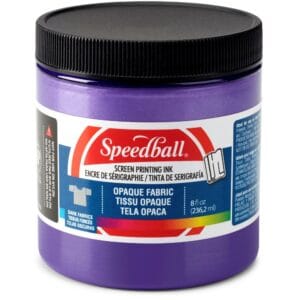 Shimmer fabric ink amethyst screen printing - Speedball