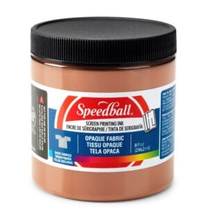 Shimmer fabric ink rose gold screen printing - Speedball