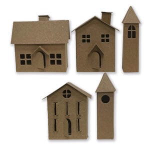Thinlits die Paper Village - Sizzix