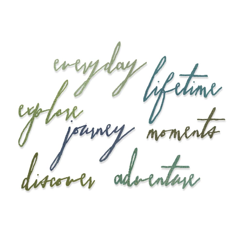 Thinlits die Handwritten Journey - Sizzix