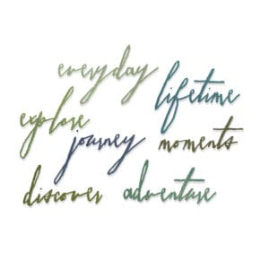Thinlits die Handwritten Journey - Sizzix