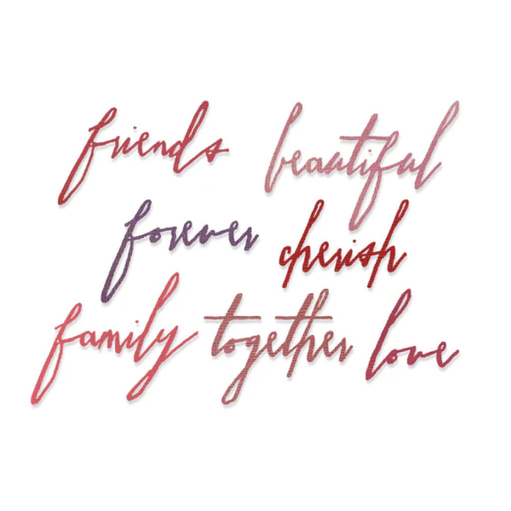 Thinlits die Handwritten Love  - Sizzix