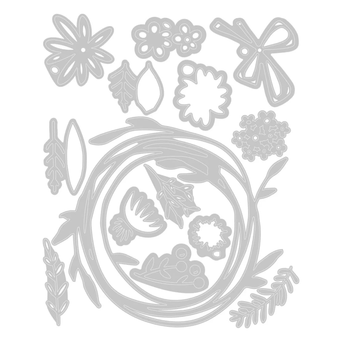 Thinlits die Vault Funky Floral Wreath - Sizzix - Afbeelding 2