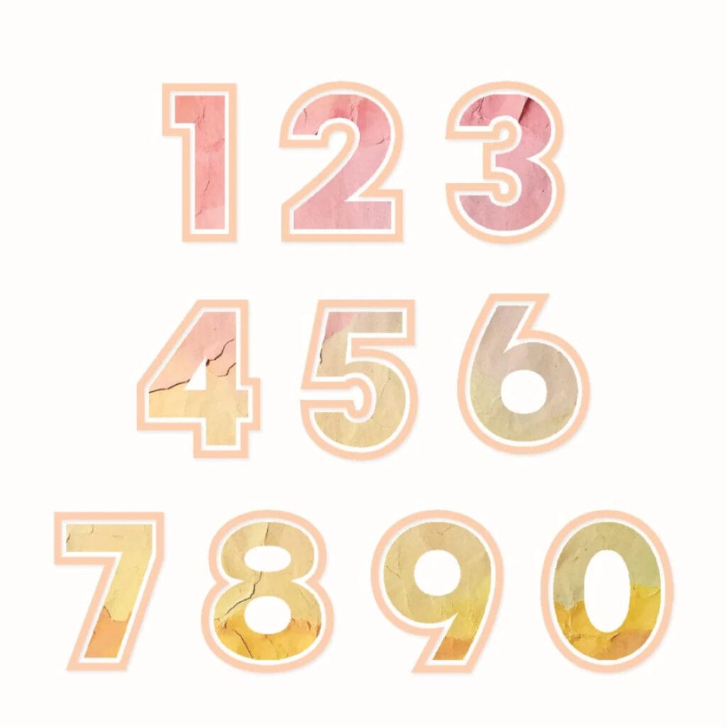 Thinlits die This or That Numbers - Sizzix