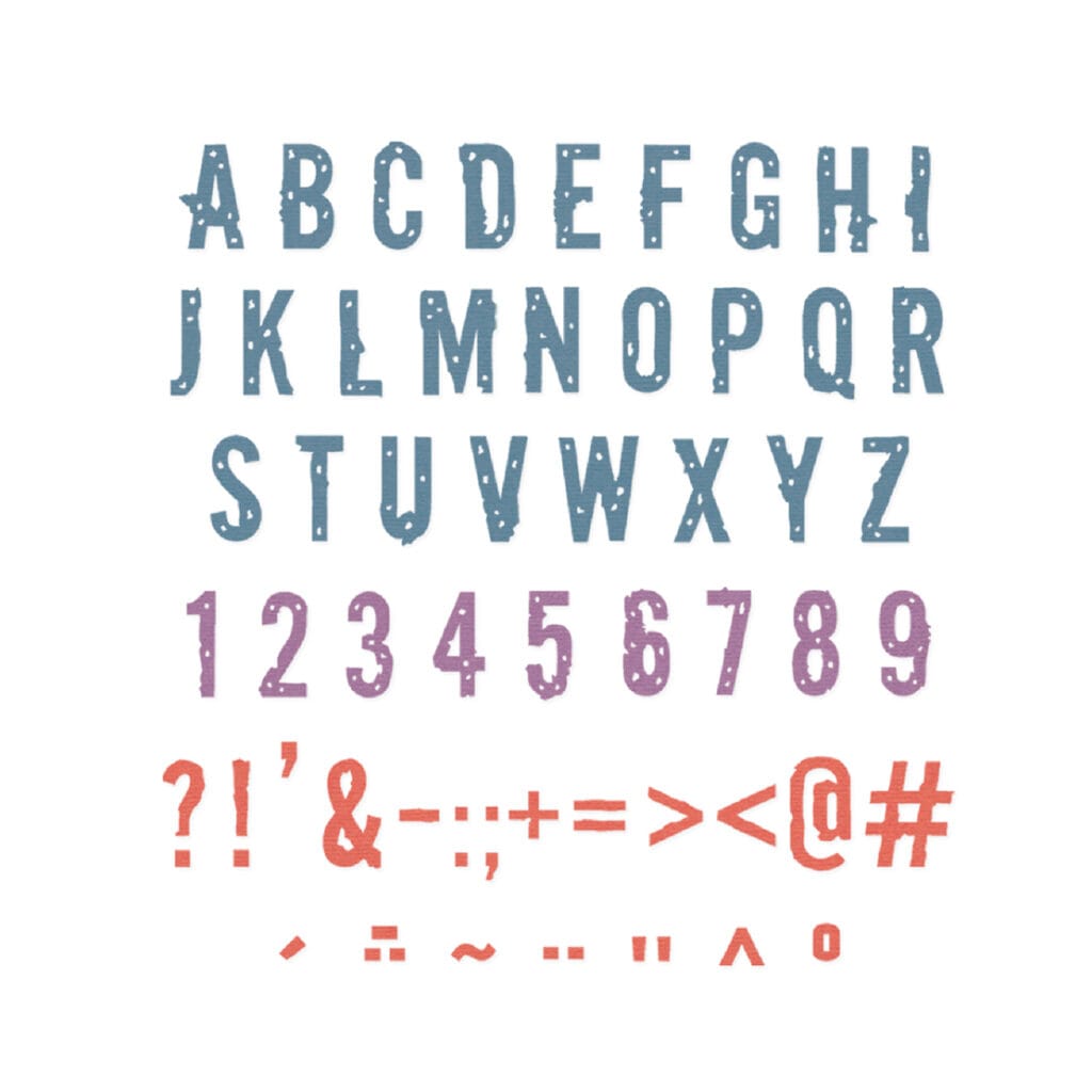 Thinlits Die Set Typography - Sizzix