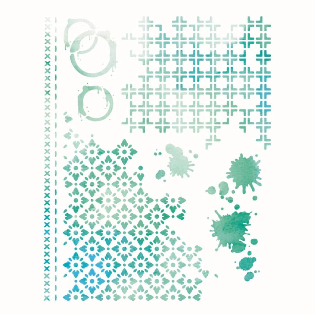 Stencil Artful layers - Sizzix