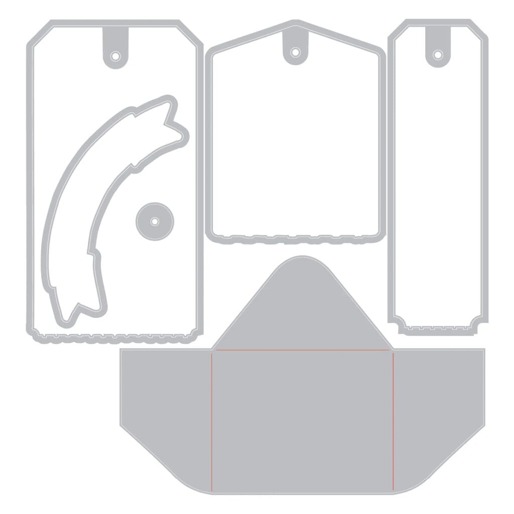 Framelits die + stamps Tag it - Sizzix