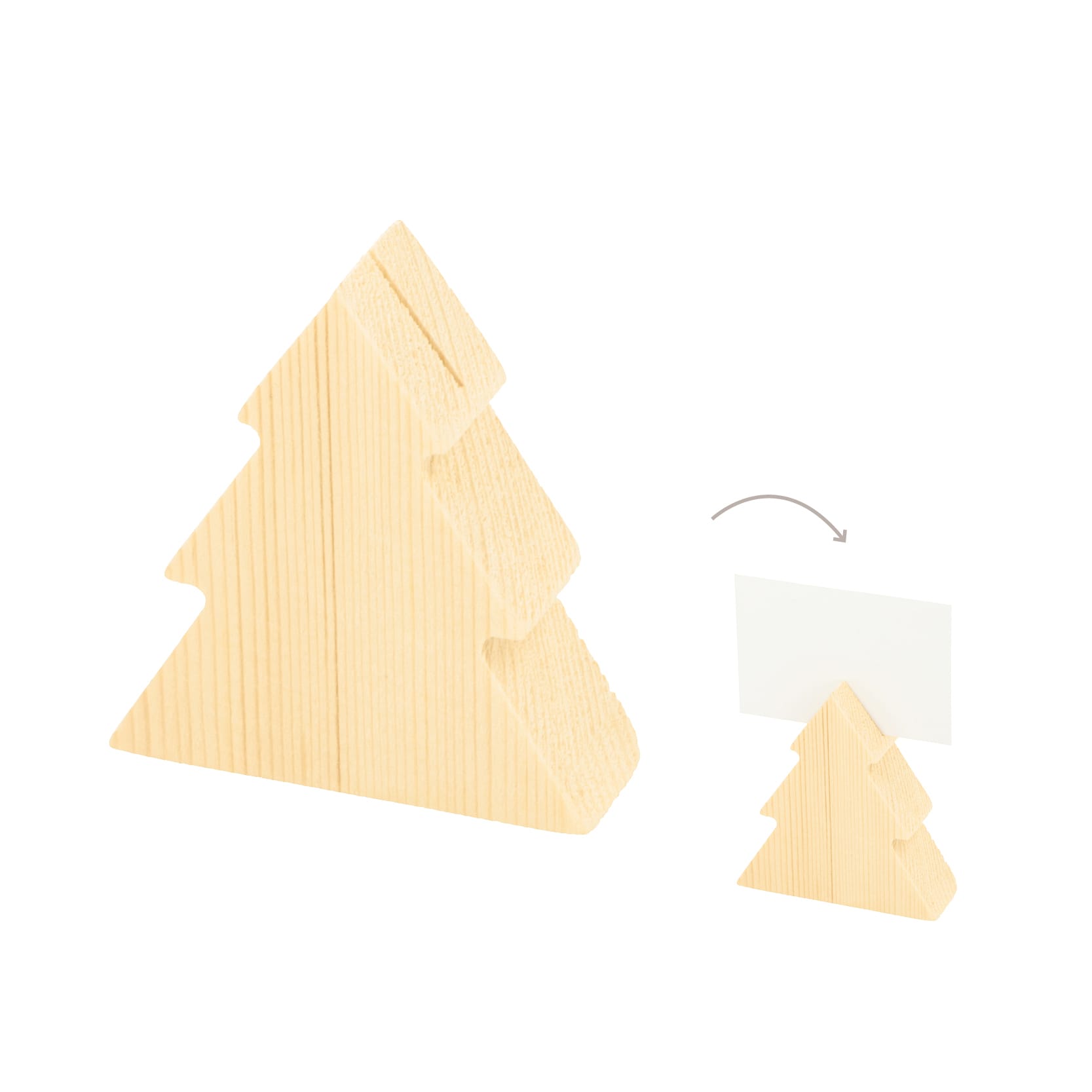 6 porte-noms en bois sapins- Artemio – Image 1